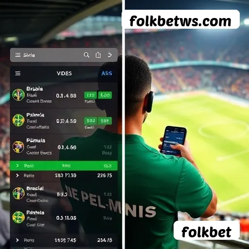 Aplicativo móvel folkbet para iOS e Android